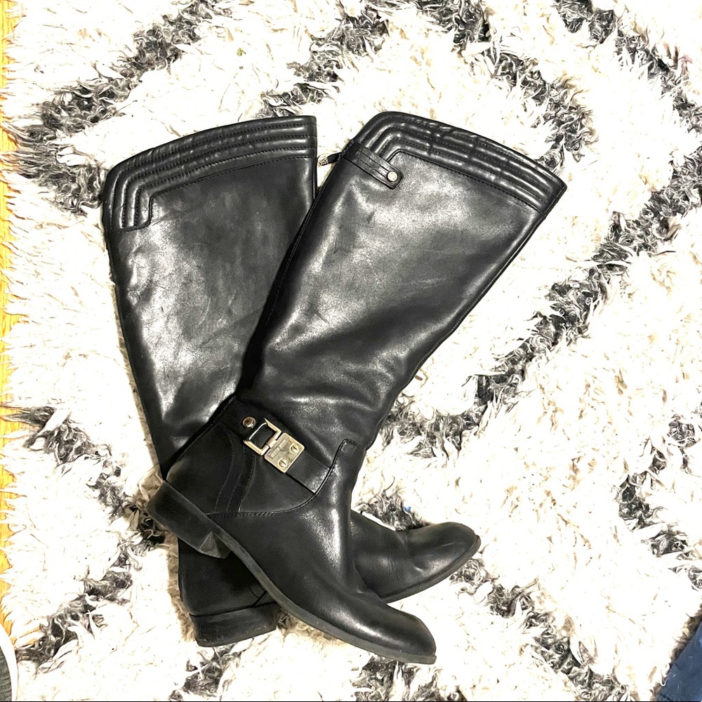 Anne Klein Kaydon Leather Riding Boot